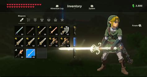 Breath Of The Wild Player Finally Acquires Rare Powerful Weapon To