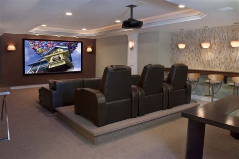 A wide variety of media room seats options. Contemporary Family Entertainment - Contemporary - Home ...