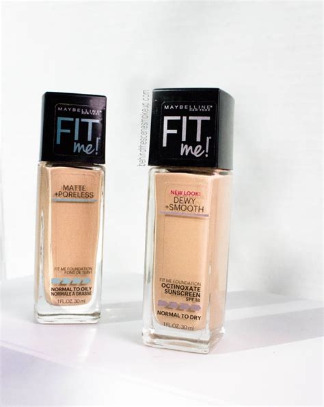 Maybelline Fit Me Foundation Review Dewy Smooth Matte Poreless