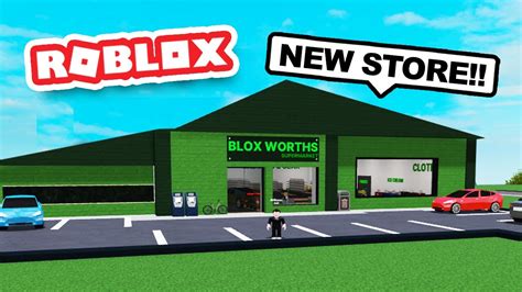 Building My Own Supermarket In Roblox Youtube