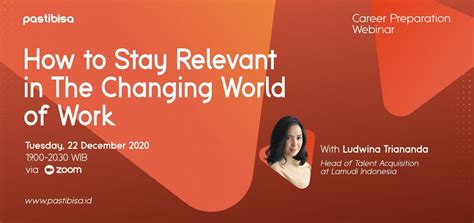 Beli Tiket How To Stay Relevant In The Changing World Of Work
