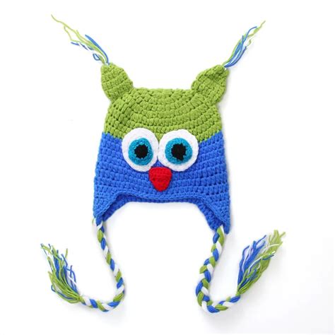 Neonatal Hand Woven Baby Wool Cap Child Joker Owl Hat Knit Newborn