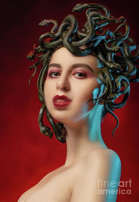 Medusa Gorgon Portrait Photograph By Aleksey Tugolukov