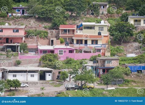 Mexican Houses On Hillside Stock Image Image Of Outside 10822721