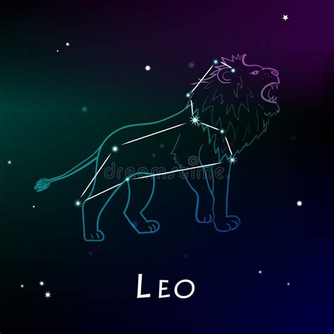 Leo The Lion Star Sign Stock Vector Illustration Of Graphic 9048770