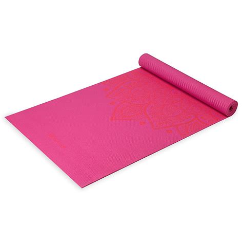 gaiam print yoga mat non slip exercise and fitness mat for all types of yoga pilates and floor