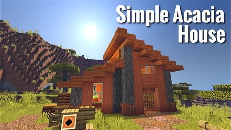 Minecraft Acacia House Tutorial Simple Acacia House Tutorial Youtube