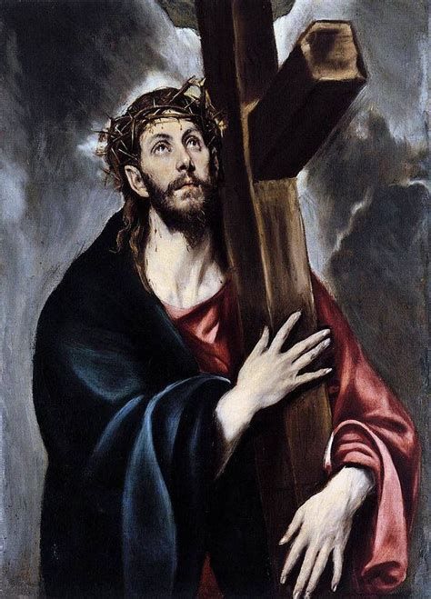 El Greco Cristo Con La Croce 157787 Caravaggio Prado