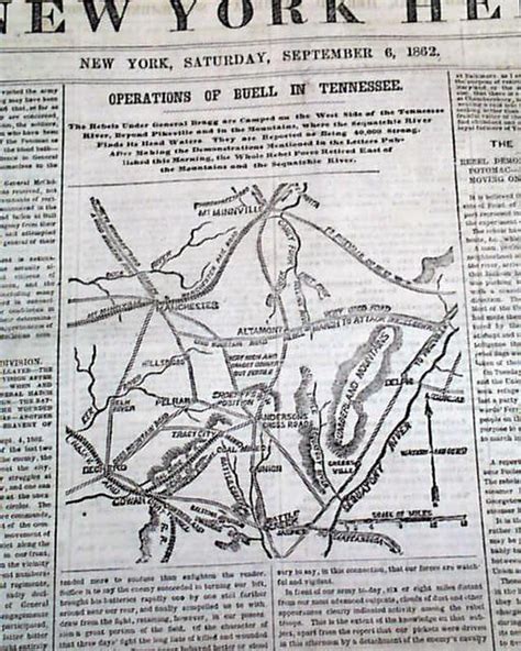 Map On General Buell In Tennessee