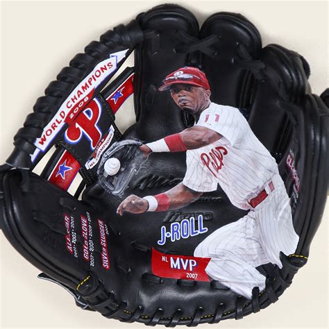 Phillies Honor Jimmy Rollins With Baseball Glove Artwork — Sean Kane