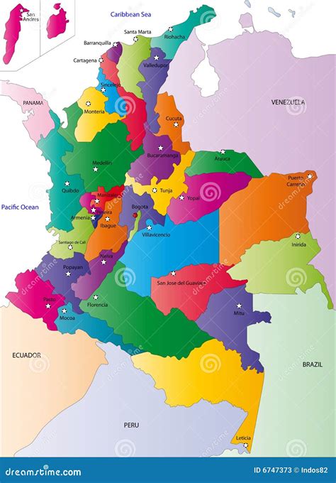 Colombia Map Regions