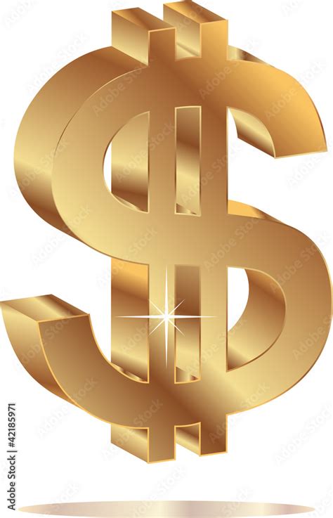 Símbolo Dolar Stock Illustration Adobe Stock