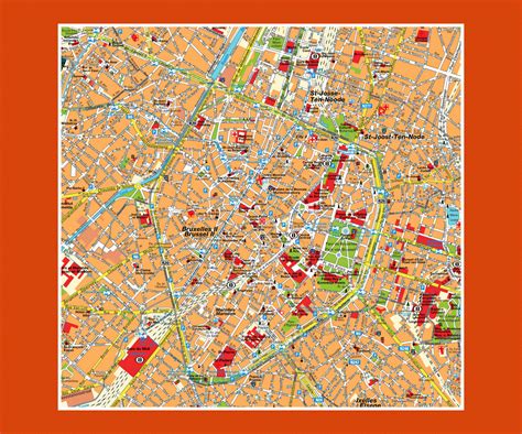Maps Of Brussels Collection Of Maps Of Brussels City Maps Of