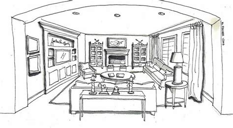 The Most Beautiful Living Room Architecture Sketch Interior Design