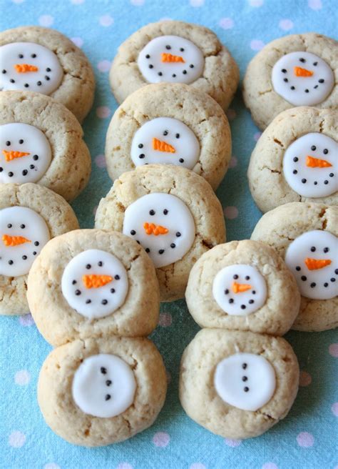 Thumbprint Snowman Cookies Recipe In Katrina S Kitchen