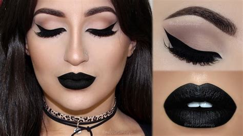⭐perfect Cat Eyeliner And Black Lipstick Melissa Samways