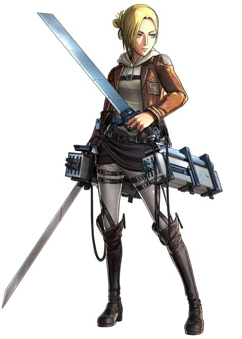 Annie Leonhart Character Artwork From Attack On Titan Wings Of Freedom Art Illustration