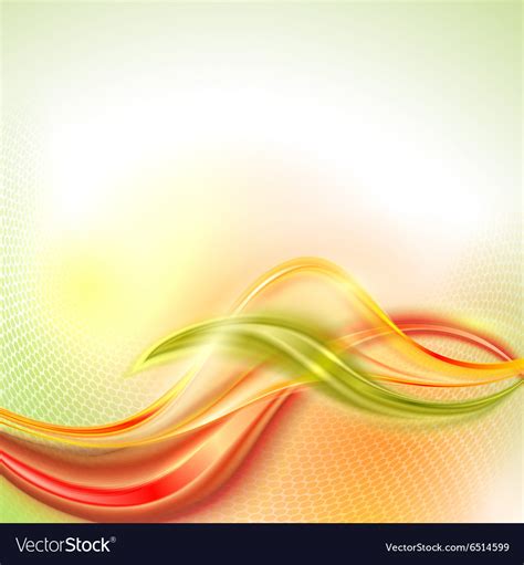 Abstract Orange Wave Background Royalty Free Vector Image