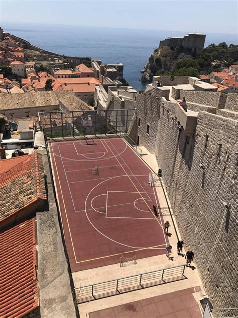 Dubrovnik Basketball Court | Outdoor basketball court, Sport park