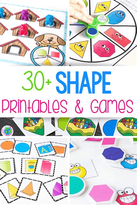 Shape Game For Kindergarten Worksheet24