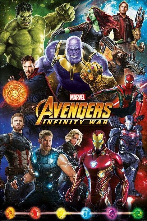 Poster Vengadores Infinity War Personajes Madakiba