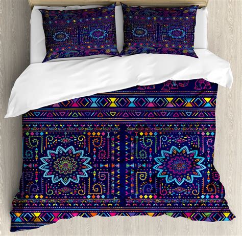 Psychedelic Duvet Cover Set Traditional Middle Eastern And Moroccan