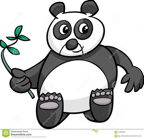 Giant Panda Cartoon Illustration Stock Vector Illustration Of Panda