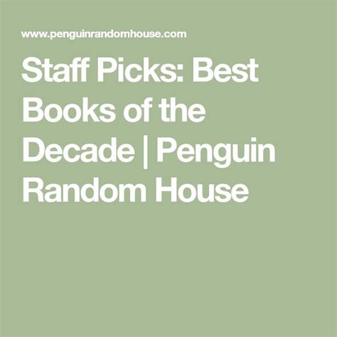 Staff Picks Best Books Of The Decade Penguin Random House Good