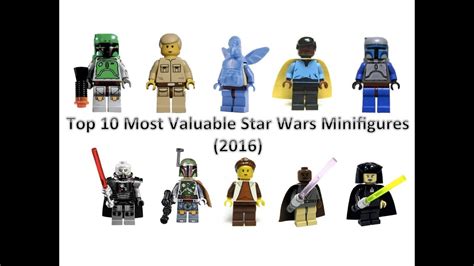 Top 10 Most Valuablerare Lego Star Wars Minifigures 2016 Youtube