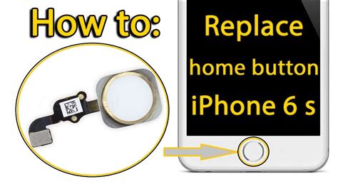 How To Replacement Home Button In Iphone 6s Iphone 6 Youtube
