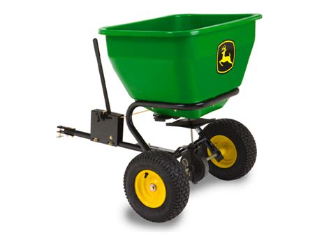 John Deere 80 Lb Pull Type Spin Spreader Yard And Lawn Care Attachment