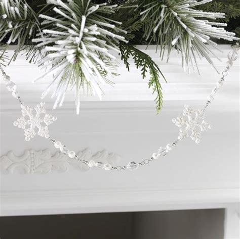 Raz Imports 6 Gem Snowflake Garland In The Berry Patch The Berry