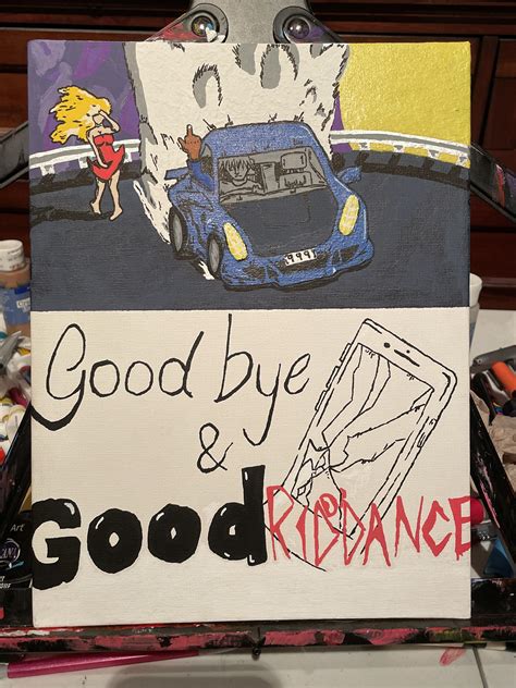 Juice Wrld Goodbye And Good Riddance Album Cover Painting Rjuicewrld
