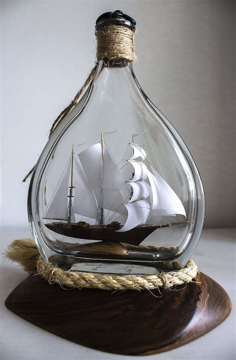 Ship In A Bottle T For Sailor Nautical Decor T For Etsy Ts