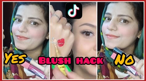 Tiktok Viral Blush Hack Makeup Challenges Youtube
