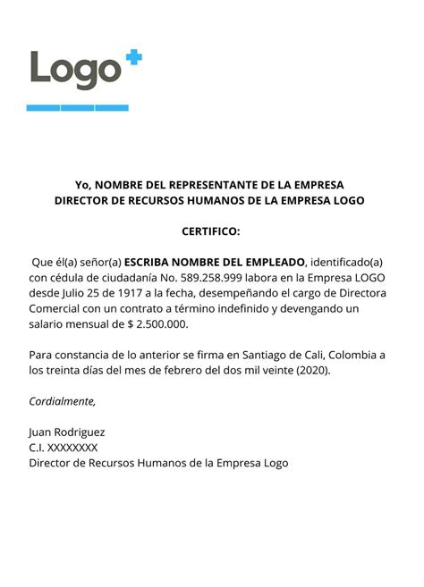 Modelo De Carta De Certificacion Experiencia Laboral Financial Report