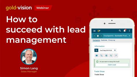 webinar how to succeed with lead management youtube