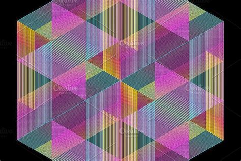 Vector Color Spectrum Grid Pattern Custom Designed Graphic Patterns