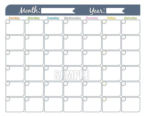 Blank Calendar Without Dates Calendar Printable Free Calendar