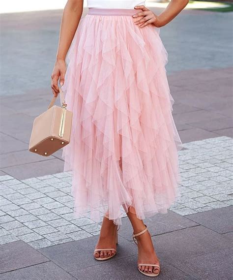 Long Tutu Skirt Tulle Skirts Outfit Tulle Midi Skirt Pink Skirt