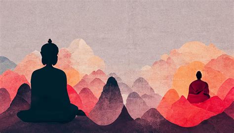 Abstract digital art meditation enlightenment background, illustration