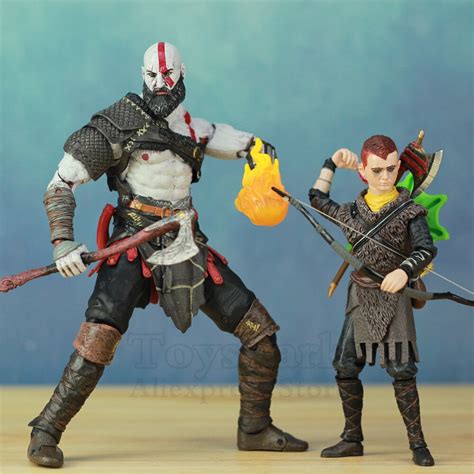 god war 4 kratos and atreus 7 scale action figure ko s neca axe shield son loki set figuras 26