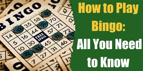 How To Play Bingo All You Need To Know Bar Games 101