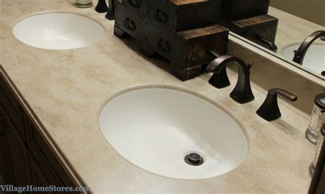 At corian® bath surfaces, we specialize in helping you create a distinct and individual bathroom escape which includes showers, vanities and tub surrounds. Corian Tumbleweed bathroom vanity top with integrated bowl ...
