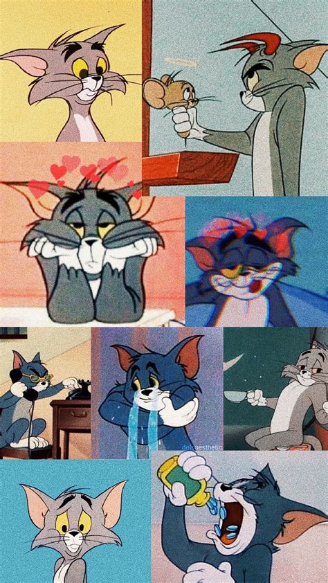 Tom And Jerry Aesthetics Wallpaper Рисунки персонажа дисней