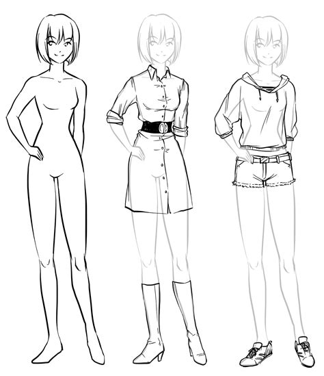 How To Draw Anime Full Body Step By Step Fogueira Molhada