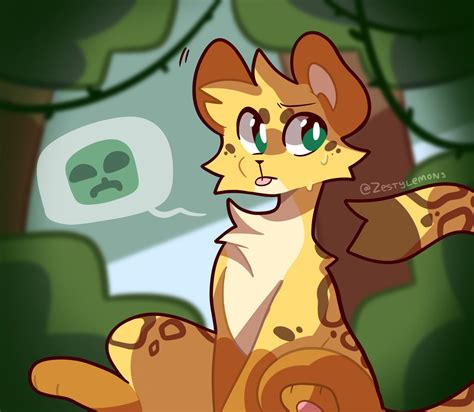 A Bit Old But I Drew A Minecraft Ocelot A While Ago Art By Me Zestylemonss Rfurry