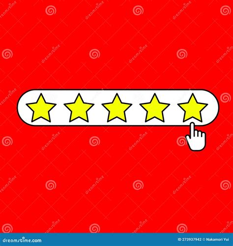 Five Star Rating Vector Feedback Review And Rate Us Stock
