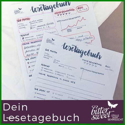 20 seiten zum thema lesetagebuch & portfolio für die klassenstufen 8. Faszinieren Lesetagebuch Vorlage 330206