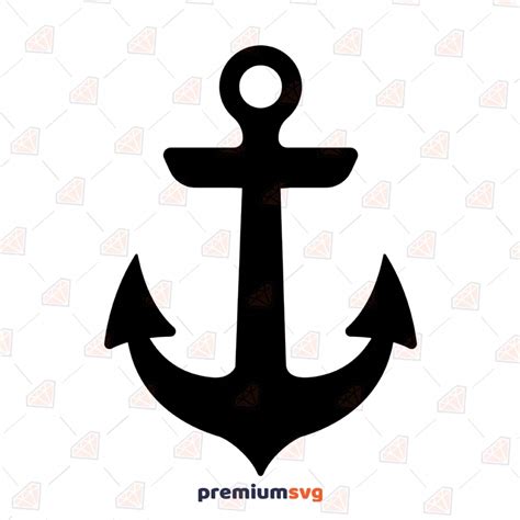 Basic Anchor Svg Clipart Cut Files Anchor Silhouette Svg Instant